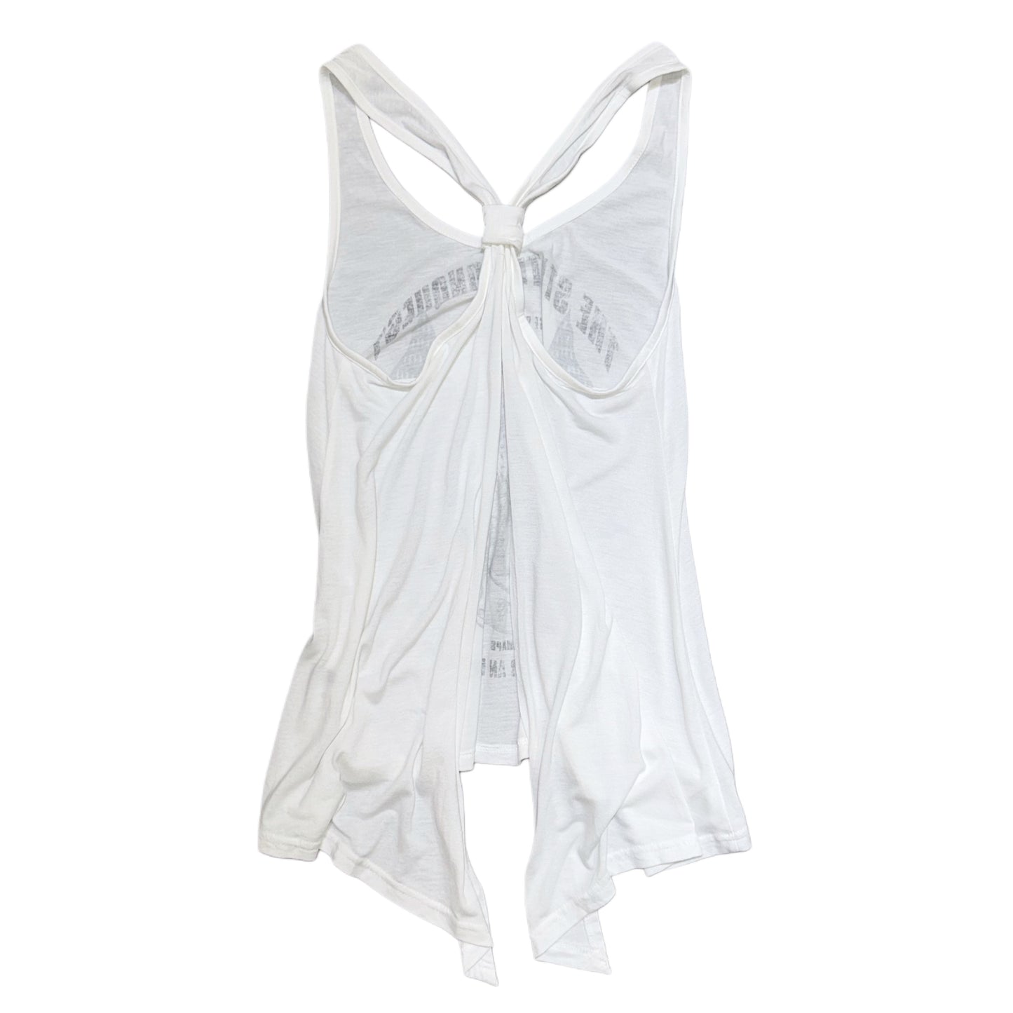 The state conquest” backless white top
