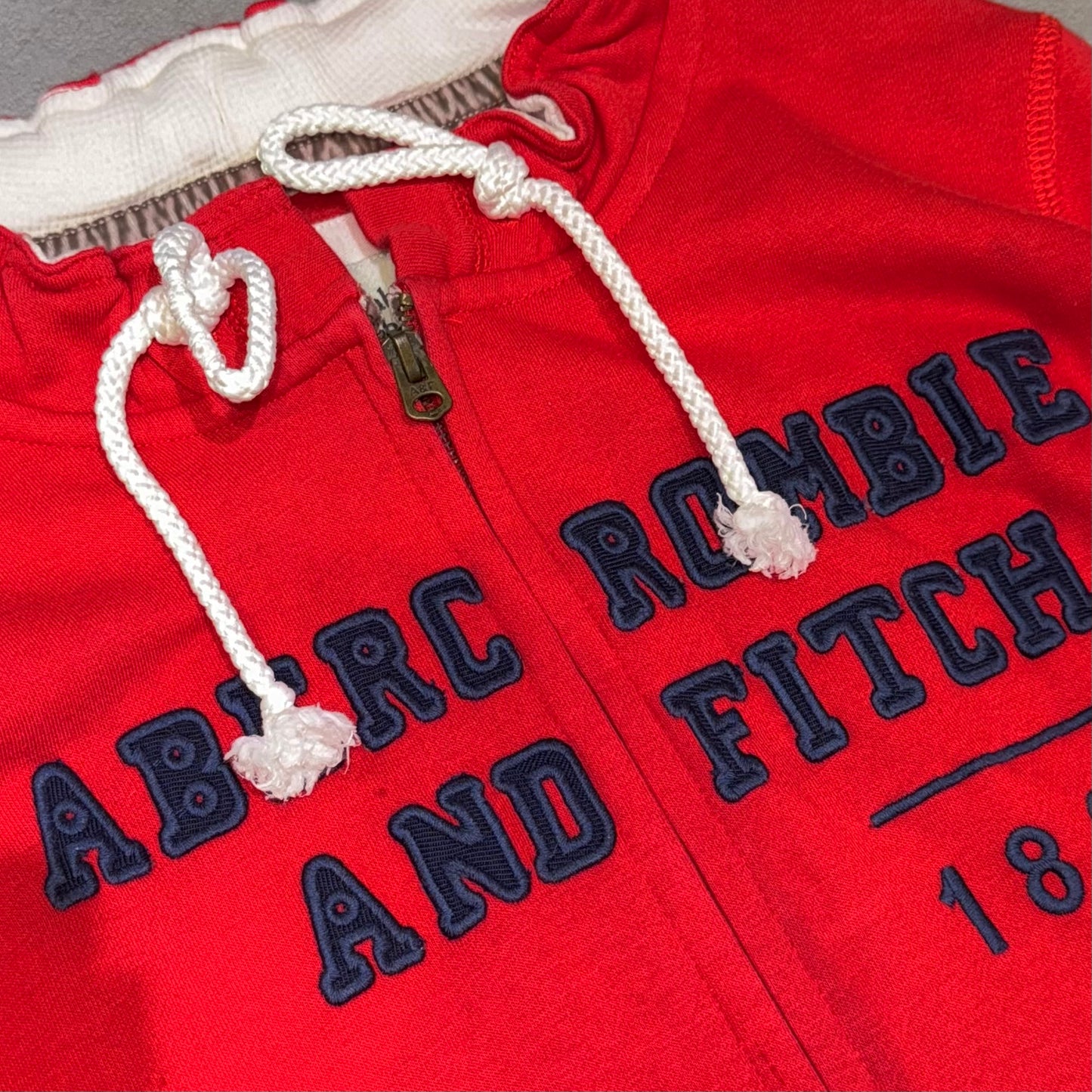 Abercrombie Fitch red zip up jacket
