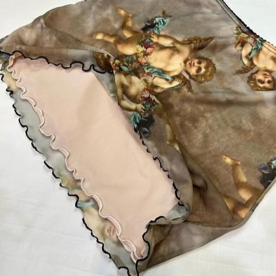 Angel mesh layered dress