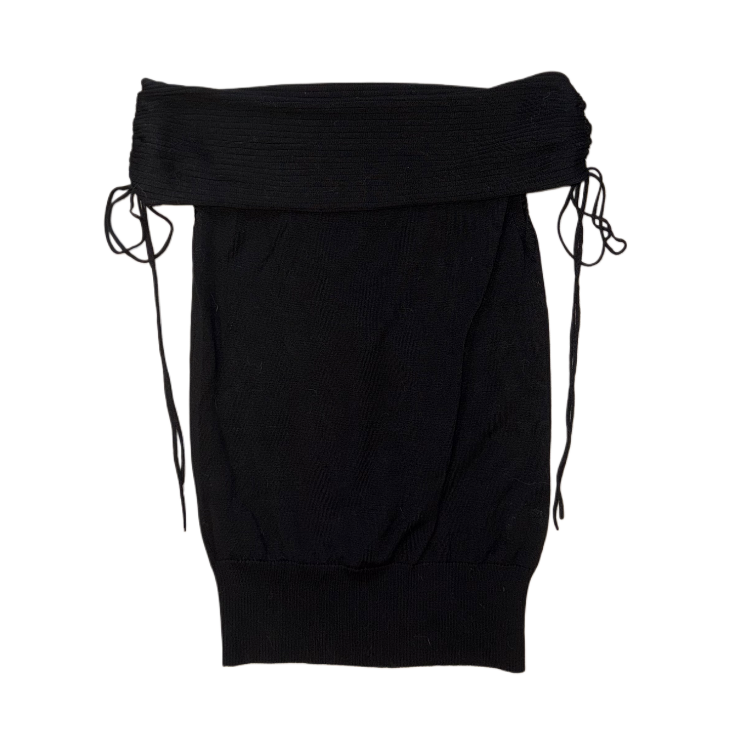 Spiral spice black off shoulder top