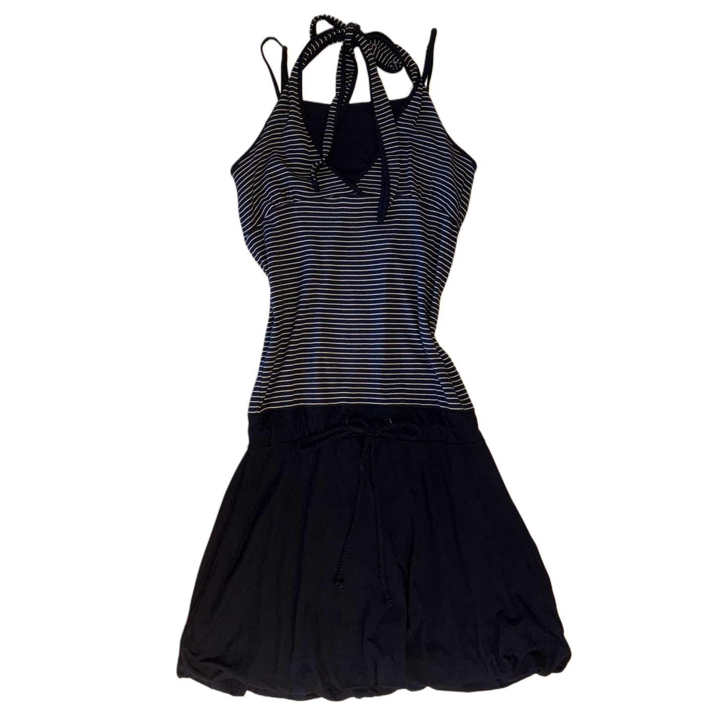 Clef De Sol navy stripes layered dress