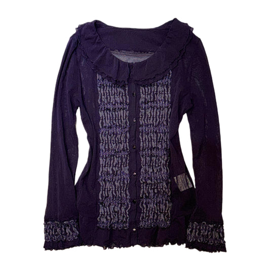 Purple mesh shirt