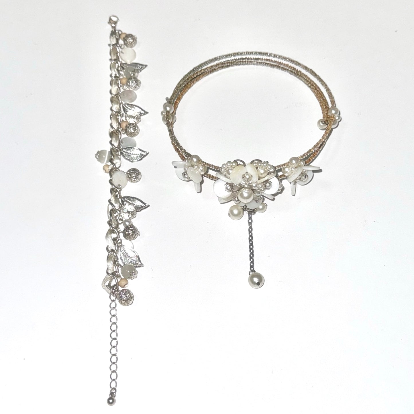 Flower choker, bracelet