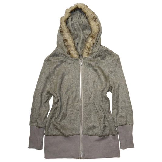 Grey zip up hoodie