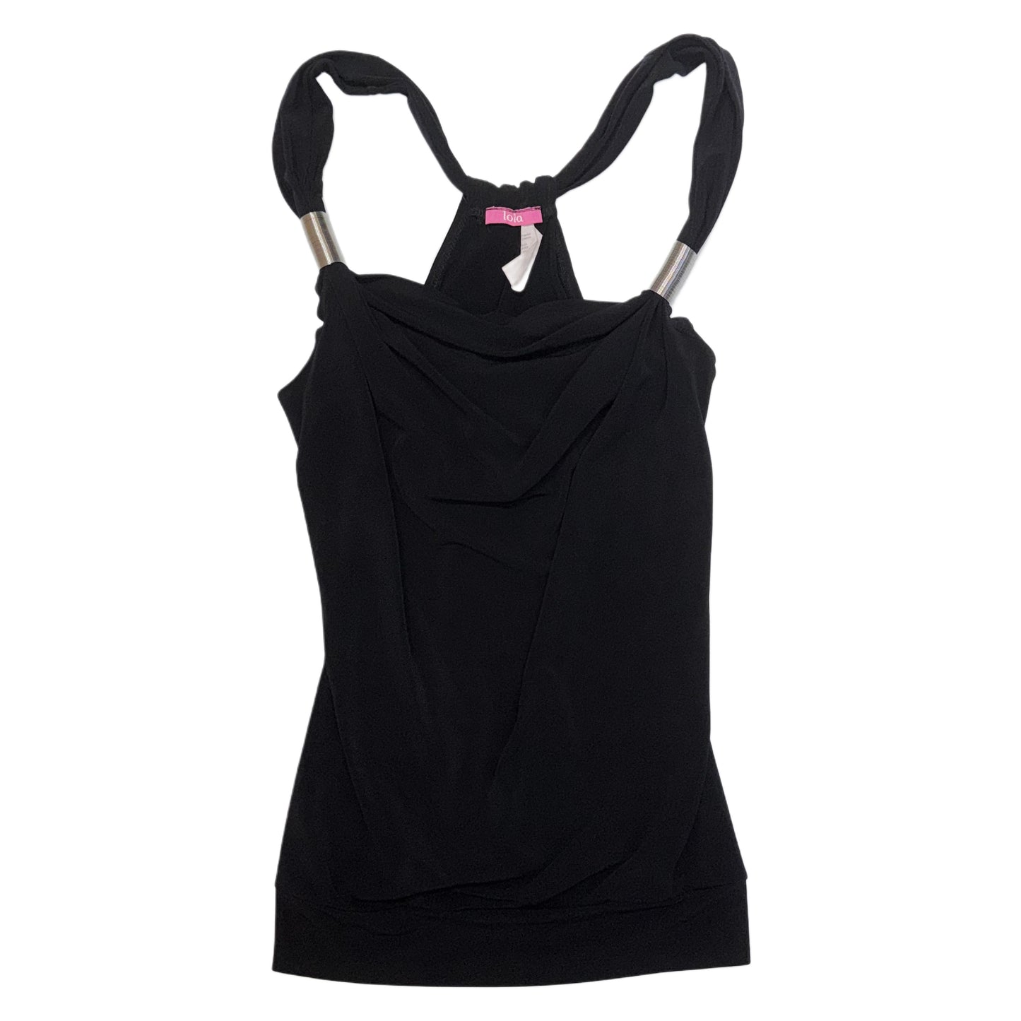 Cowl neck cami with spring detail