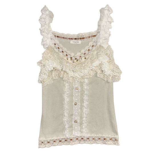 Remade lace cami