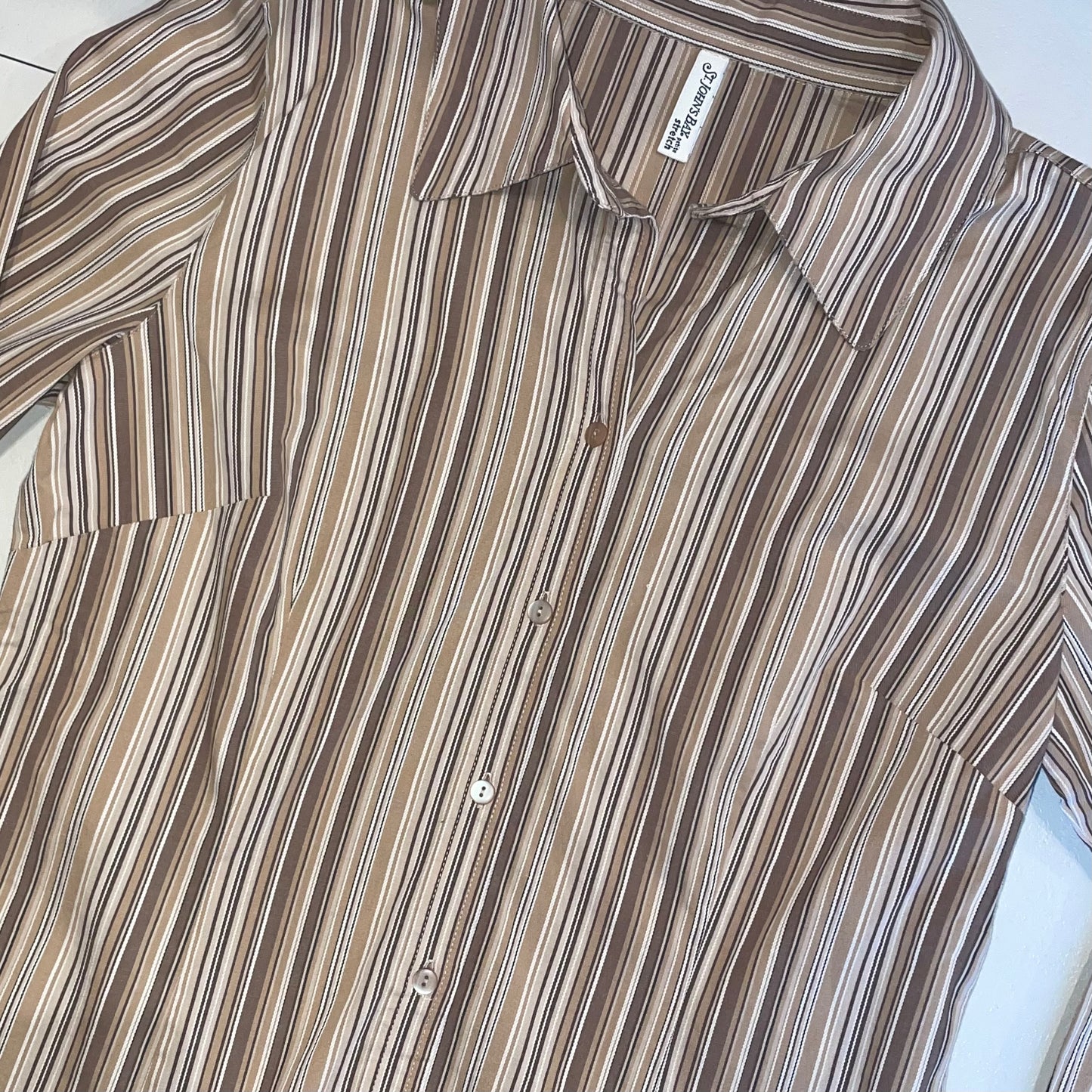 Brown striped shirt