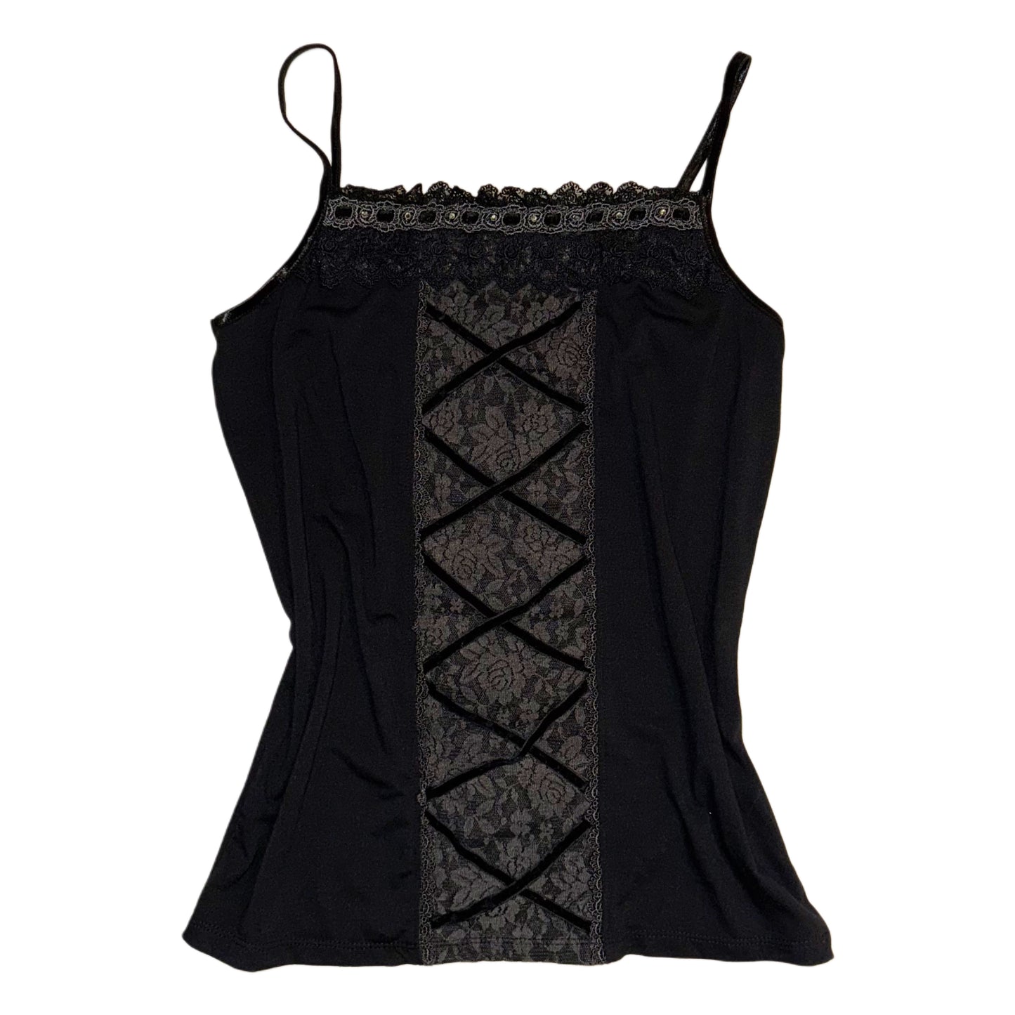 Axes black lace tank