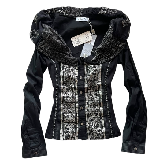 Black button up shirt