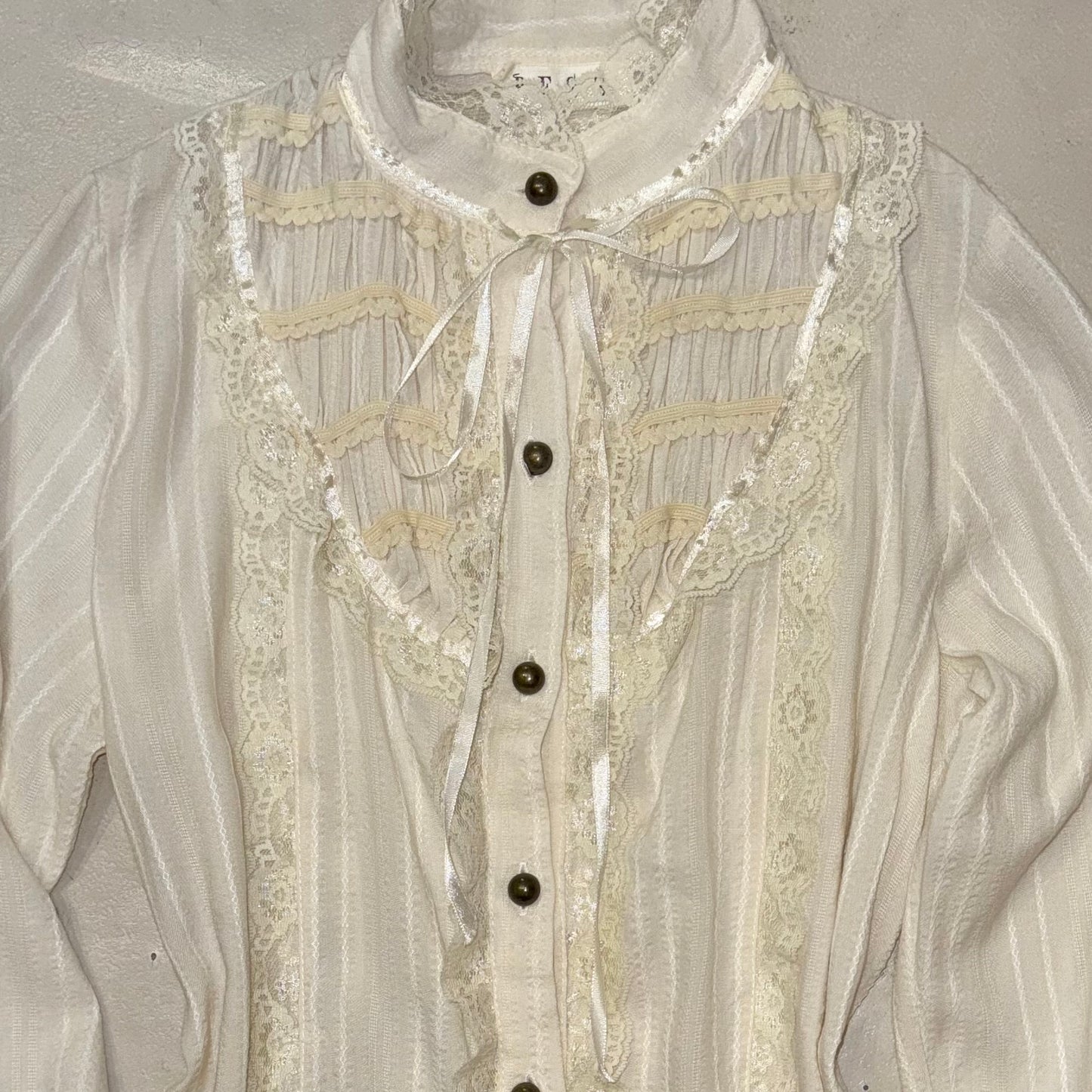 Ivory lace shirt