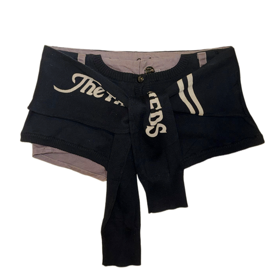 Knit outer layered shorts