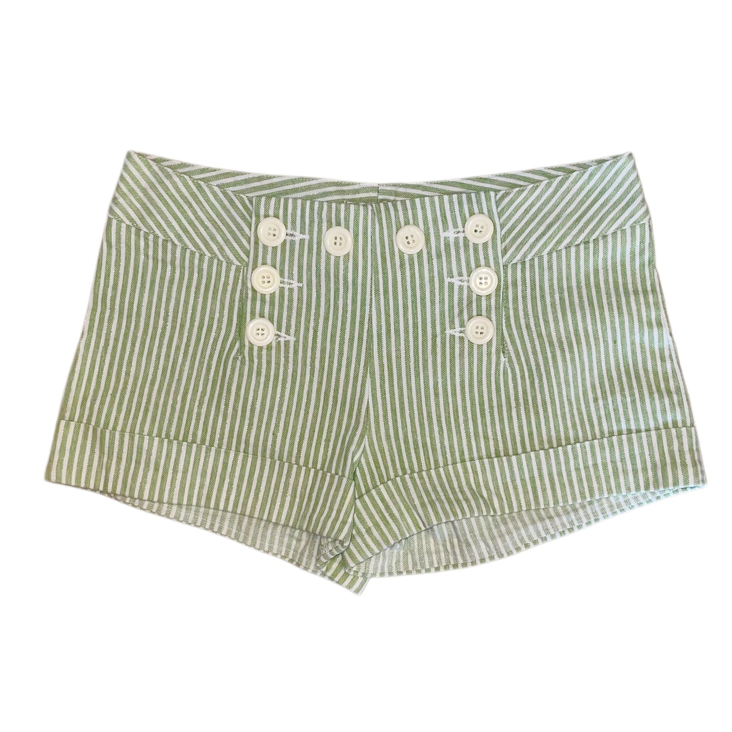 Mint stripes shorts