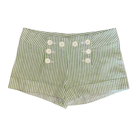 Mint stripes shorts