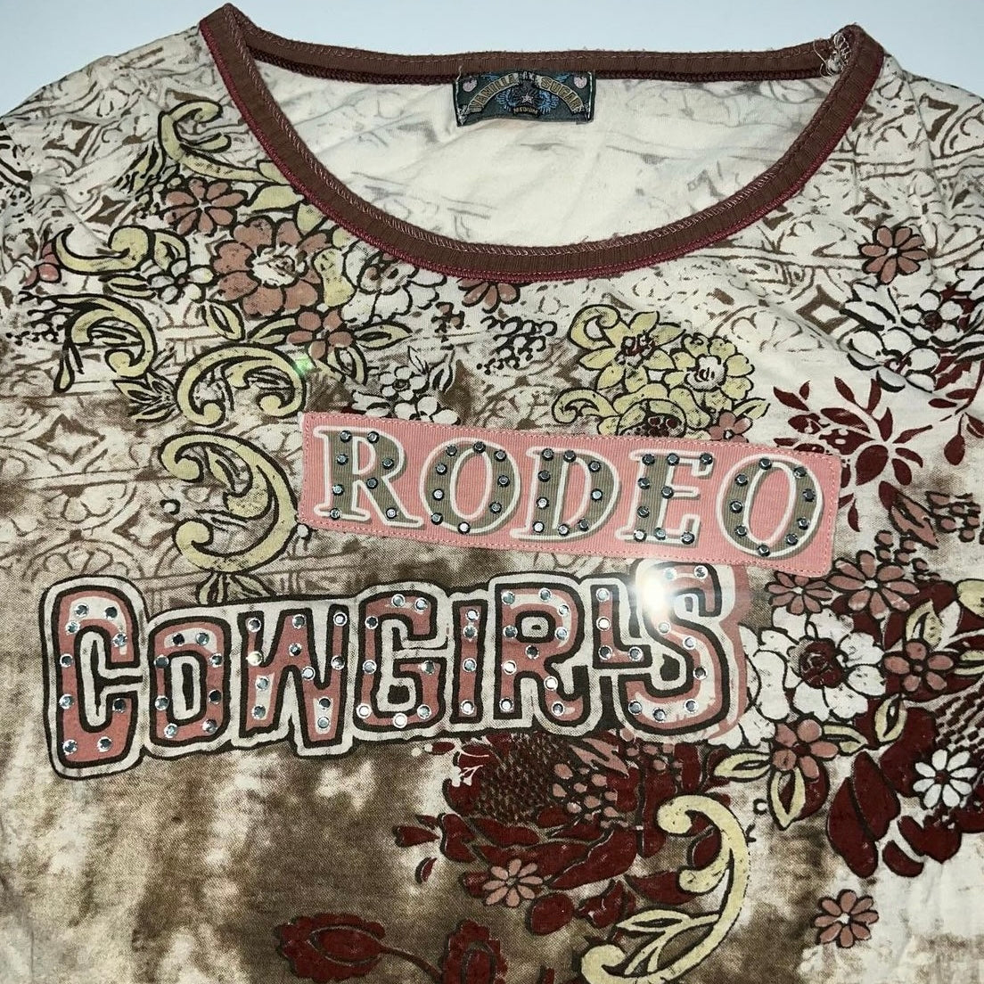 Rodeo cowgirls brown long sleeve