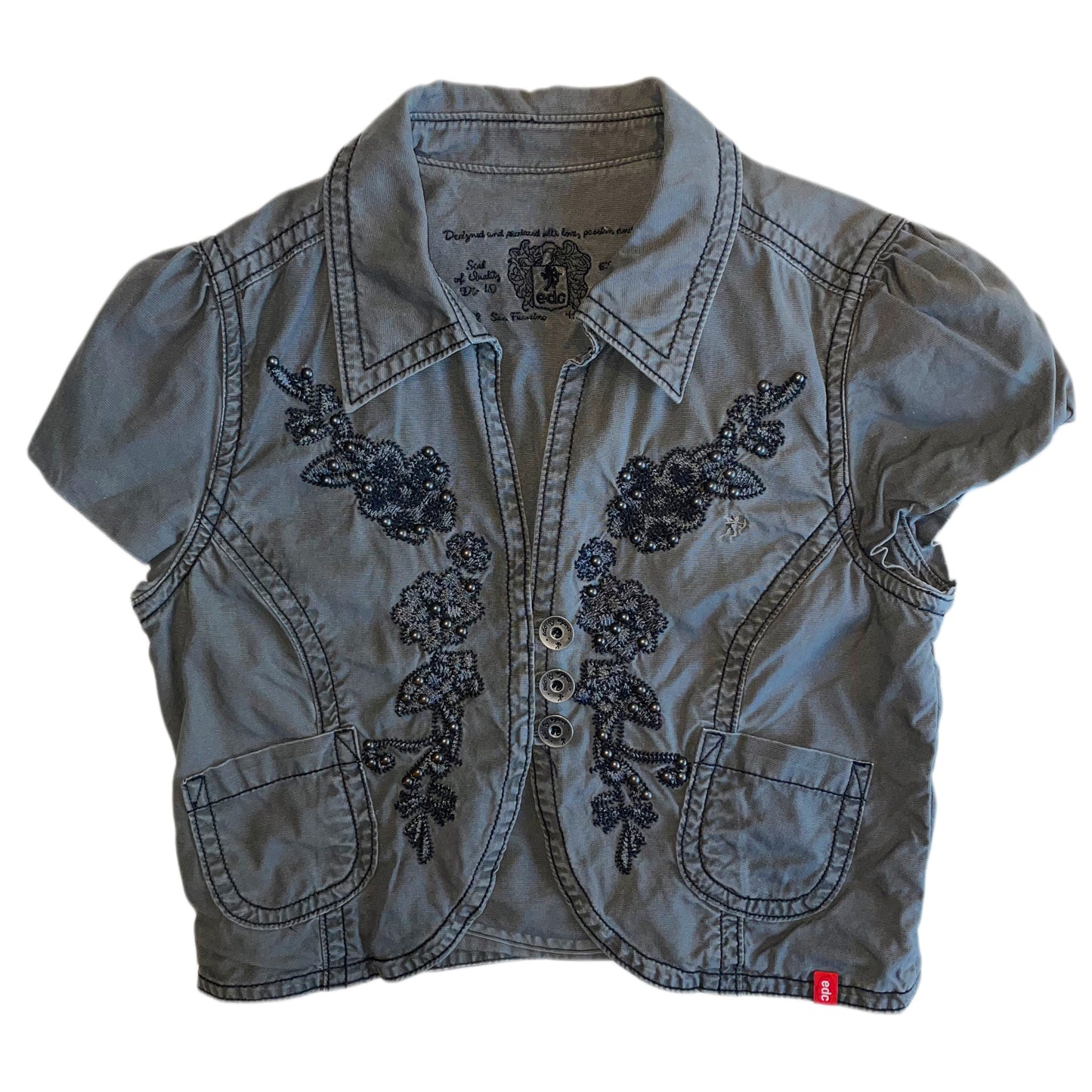 Edc embroidered rivets cargo outer