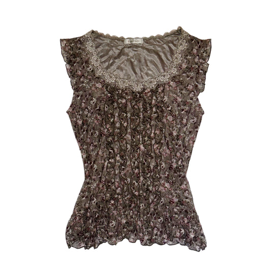 Rosa Cheri floral lace top