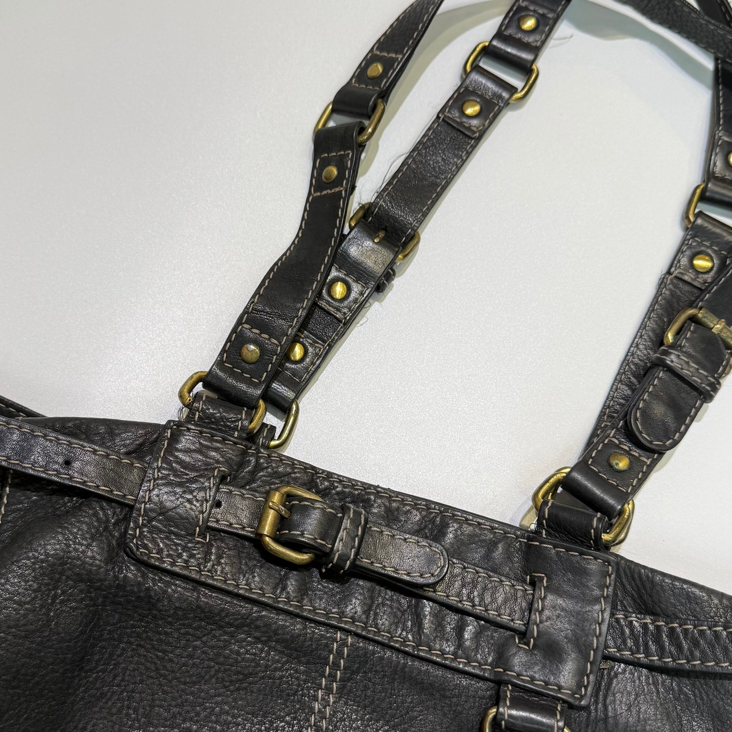 Max & Co black leather shoulder bag