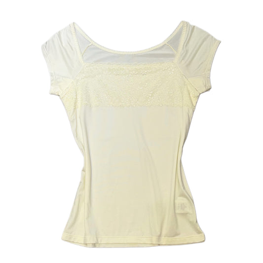 Light yellow lace top