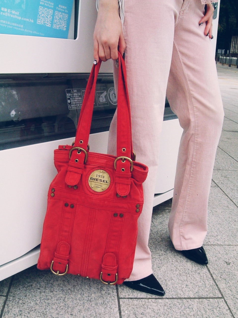 1978Diesel cargo tote bag-Red