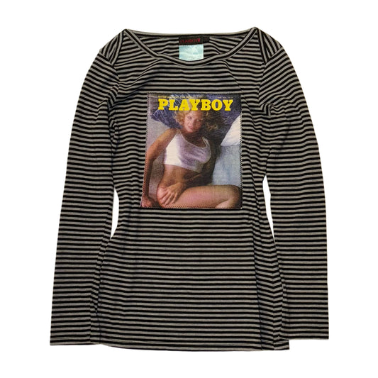 Playboy picture striped long sleeve