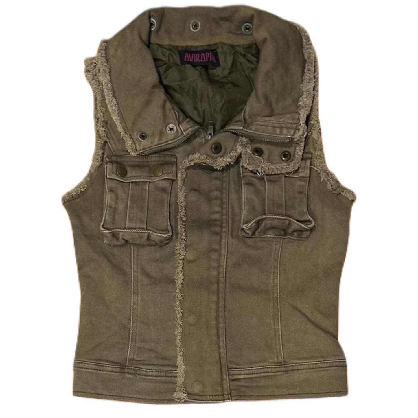 Brown cargo vest