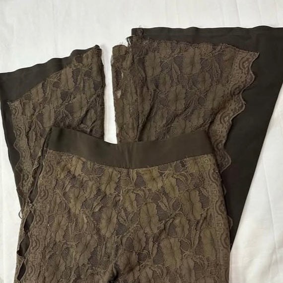 Salad Brown lace pants