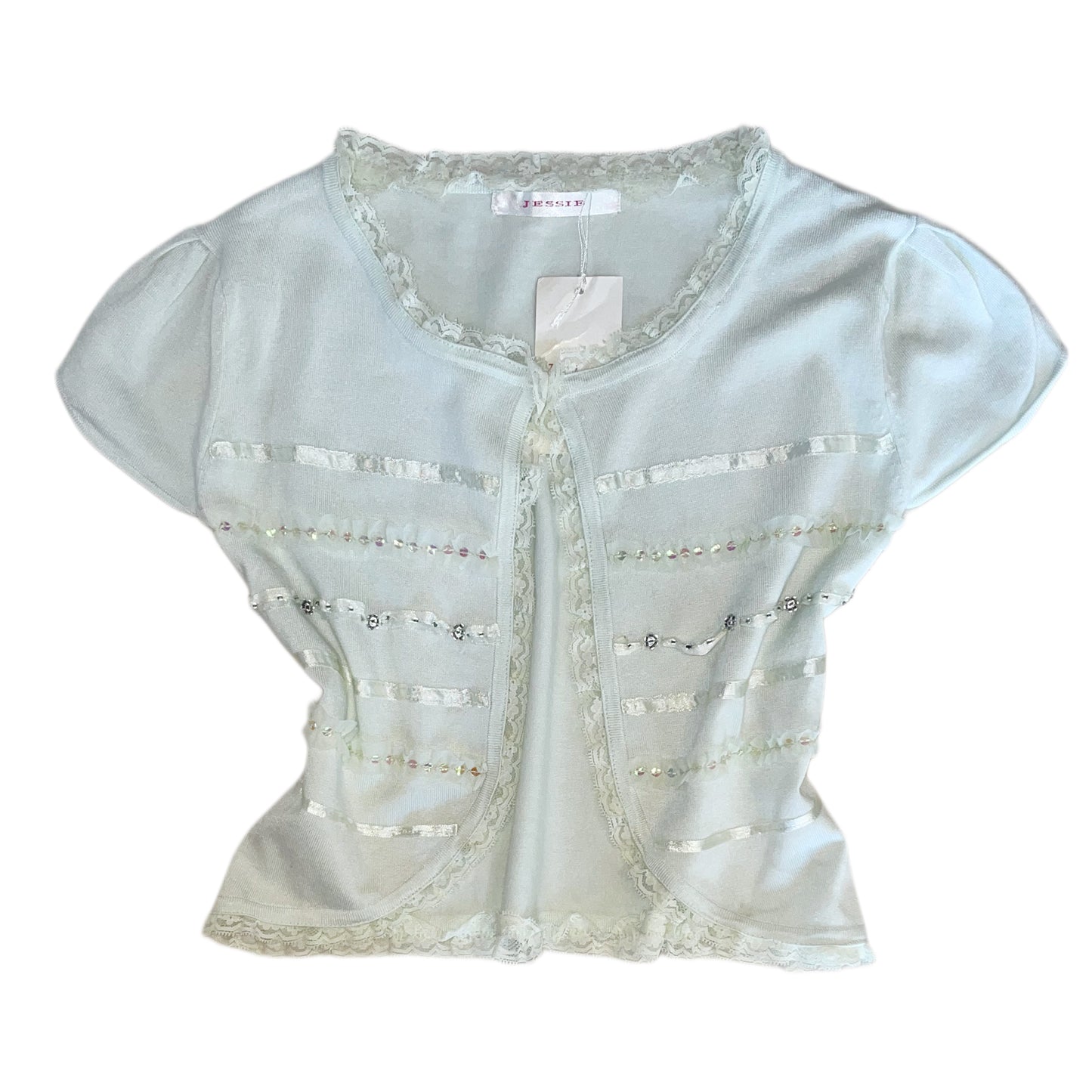 Mint embroidered outer