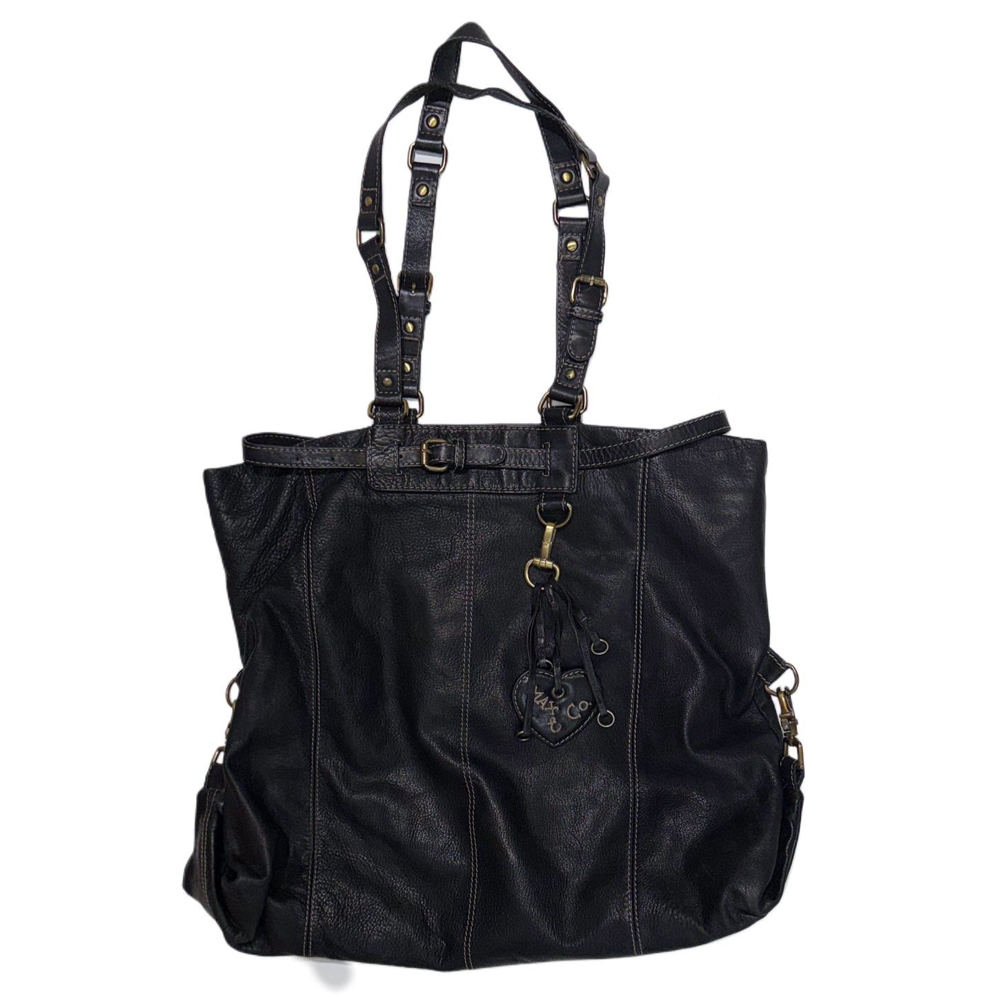 Max & Co black leather shoulder bag