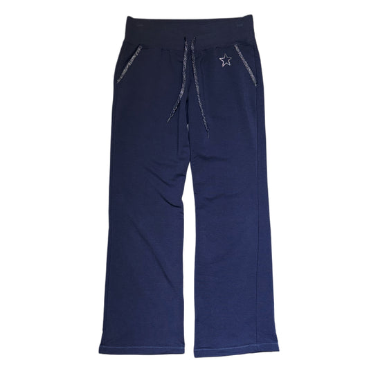 Navy star cotton pants