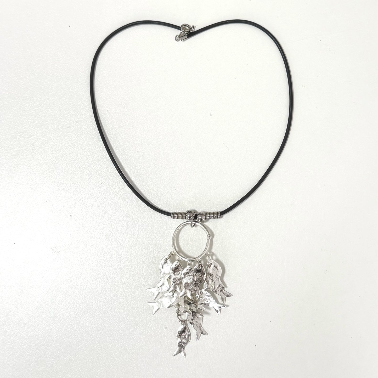 Sliver fishnet necklace