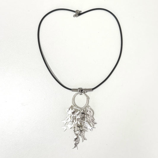 Sliver fishnet necklace