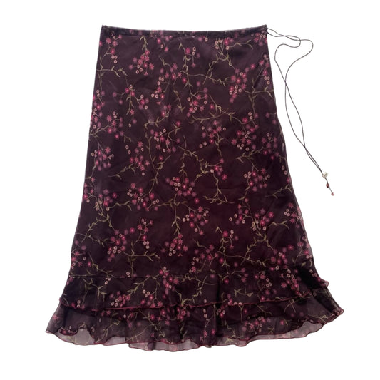 Cop Copine floral mesh skirt