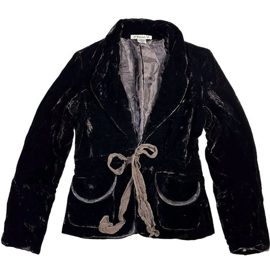 80s velvet ribbon jacket