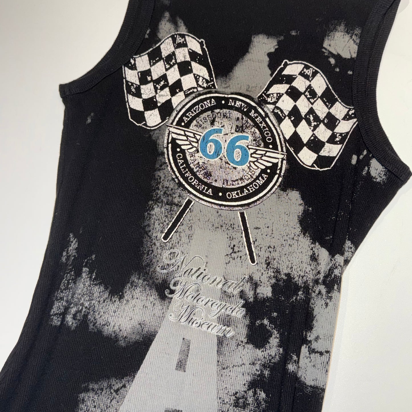 Route66 motorcycle rhinestone tank