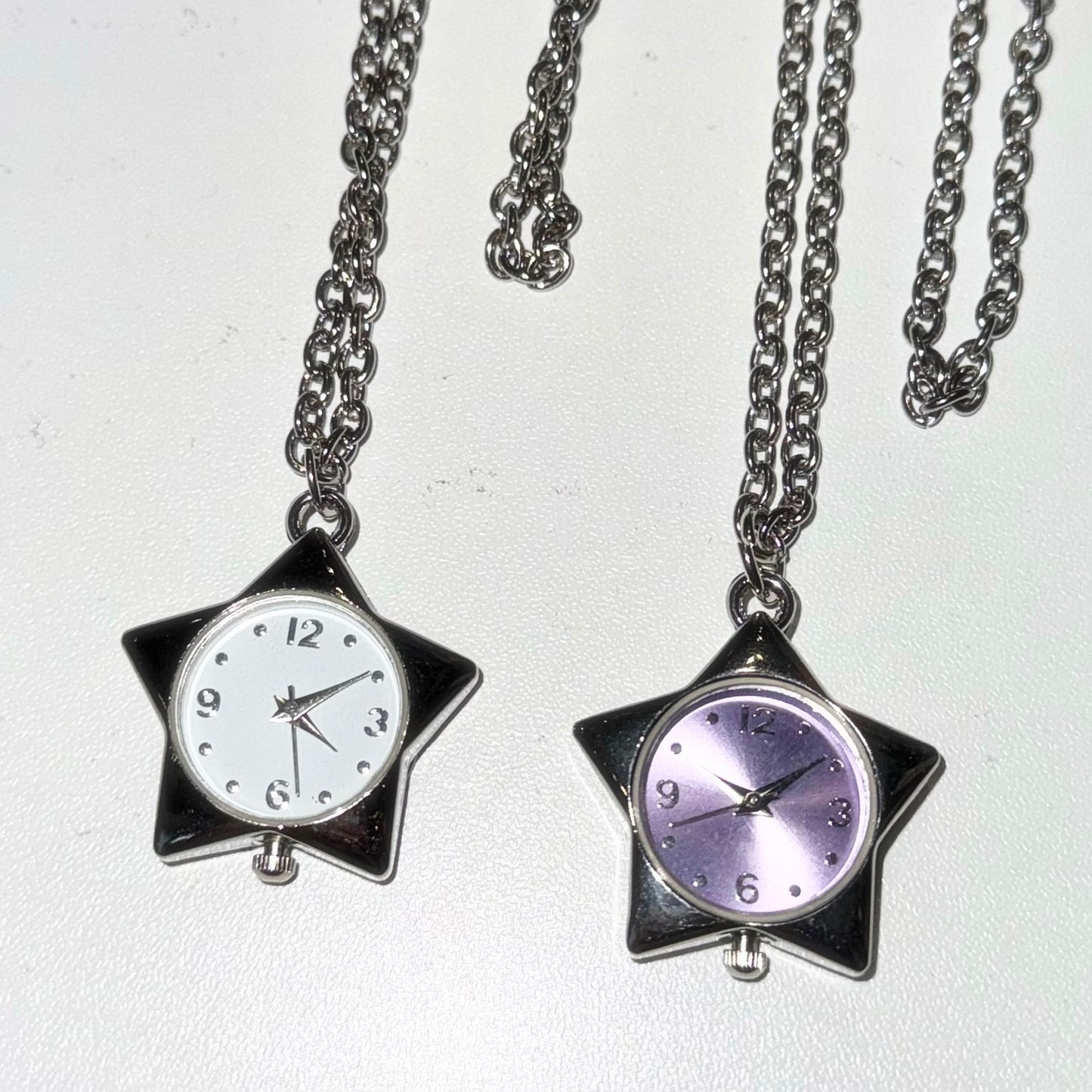 Star watch long necklace