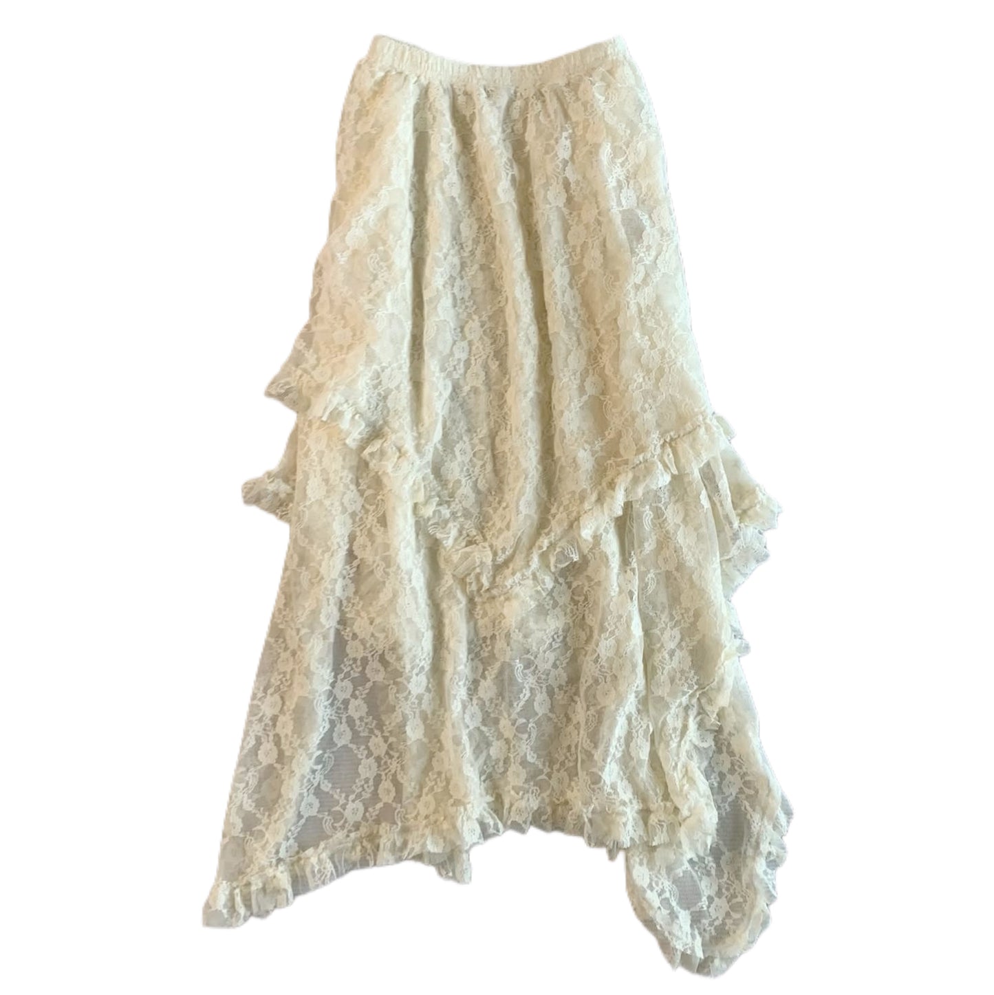 Ivory lace skirt