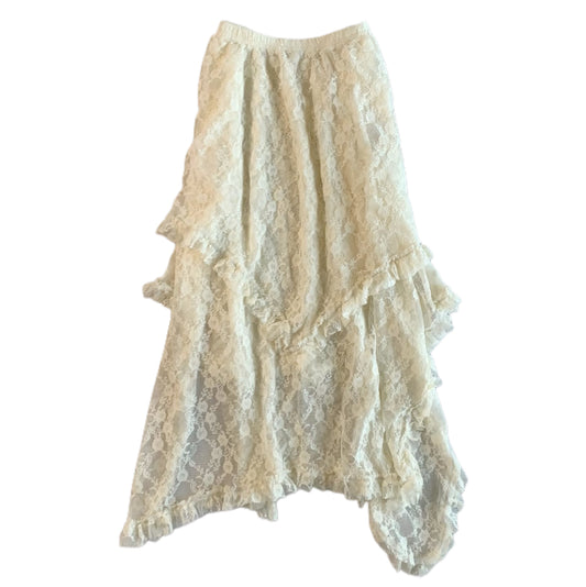 Ivory lace skirt