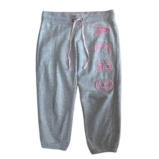 Aeropostale grey cotton capris