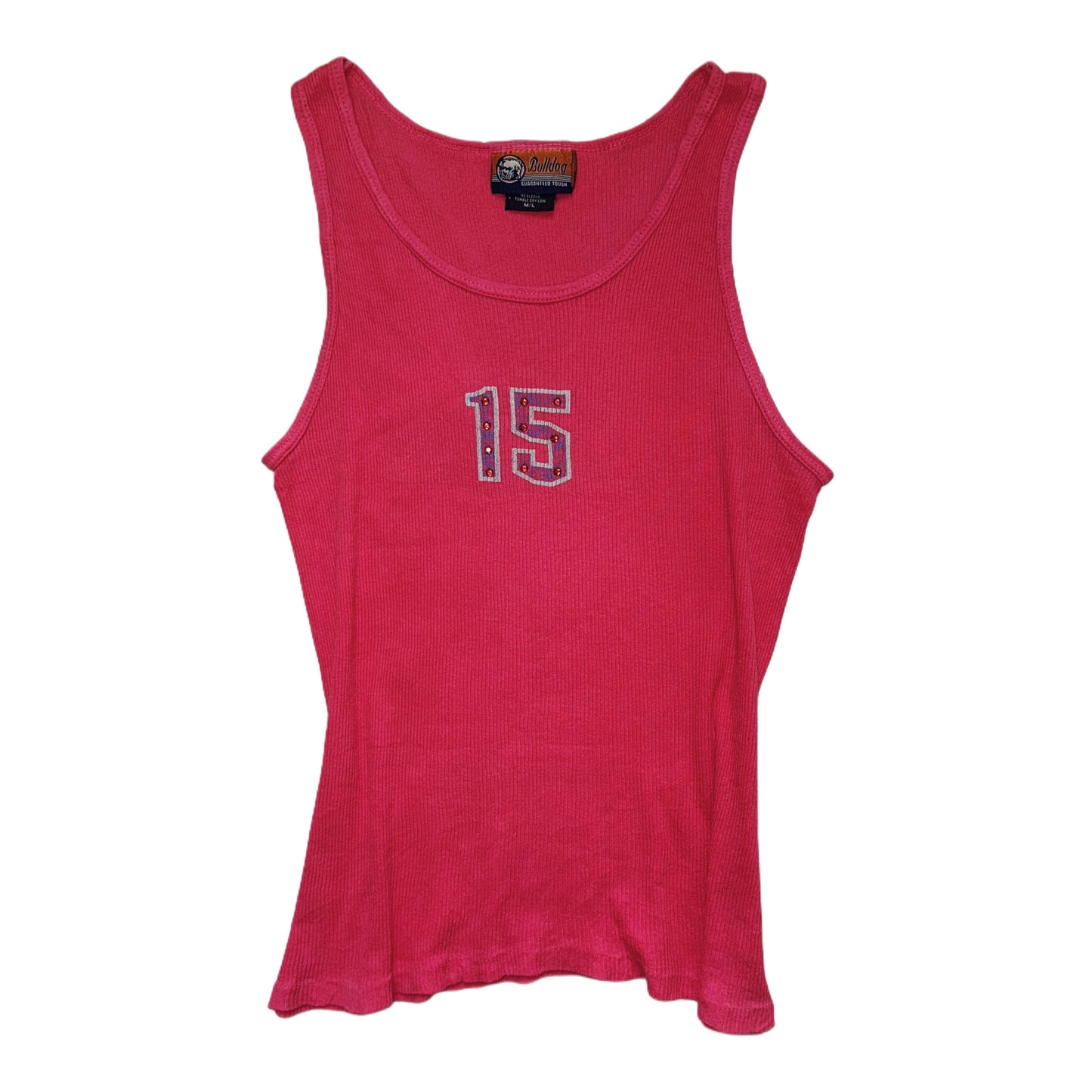 Pink 15 rhinestone top