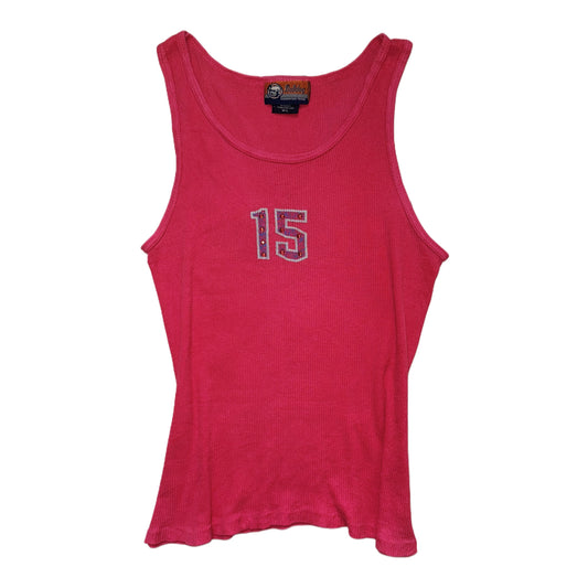 Pink 15 rhinestone top