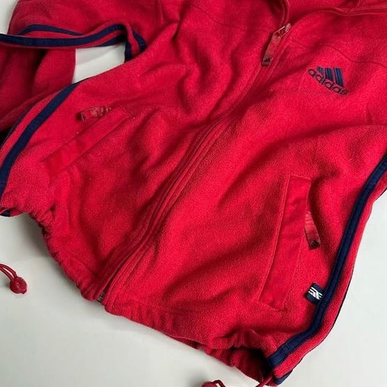 00s Adidas red jacket