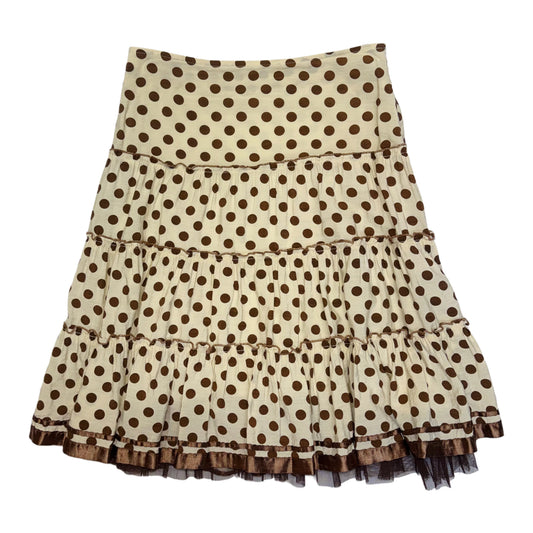 Brown polka dot skirt