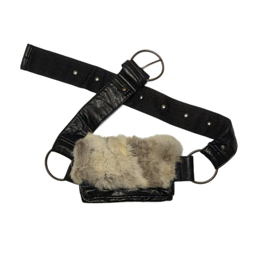 Fur sheepskin fannypack