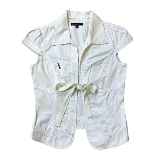 Beige ribbon outer