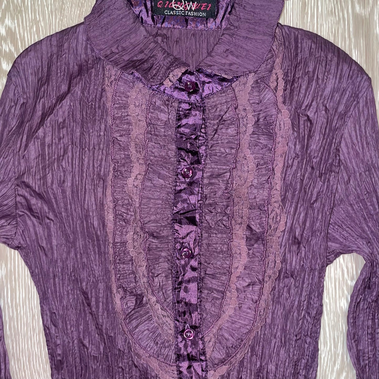 Purple lace shirt