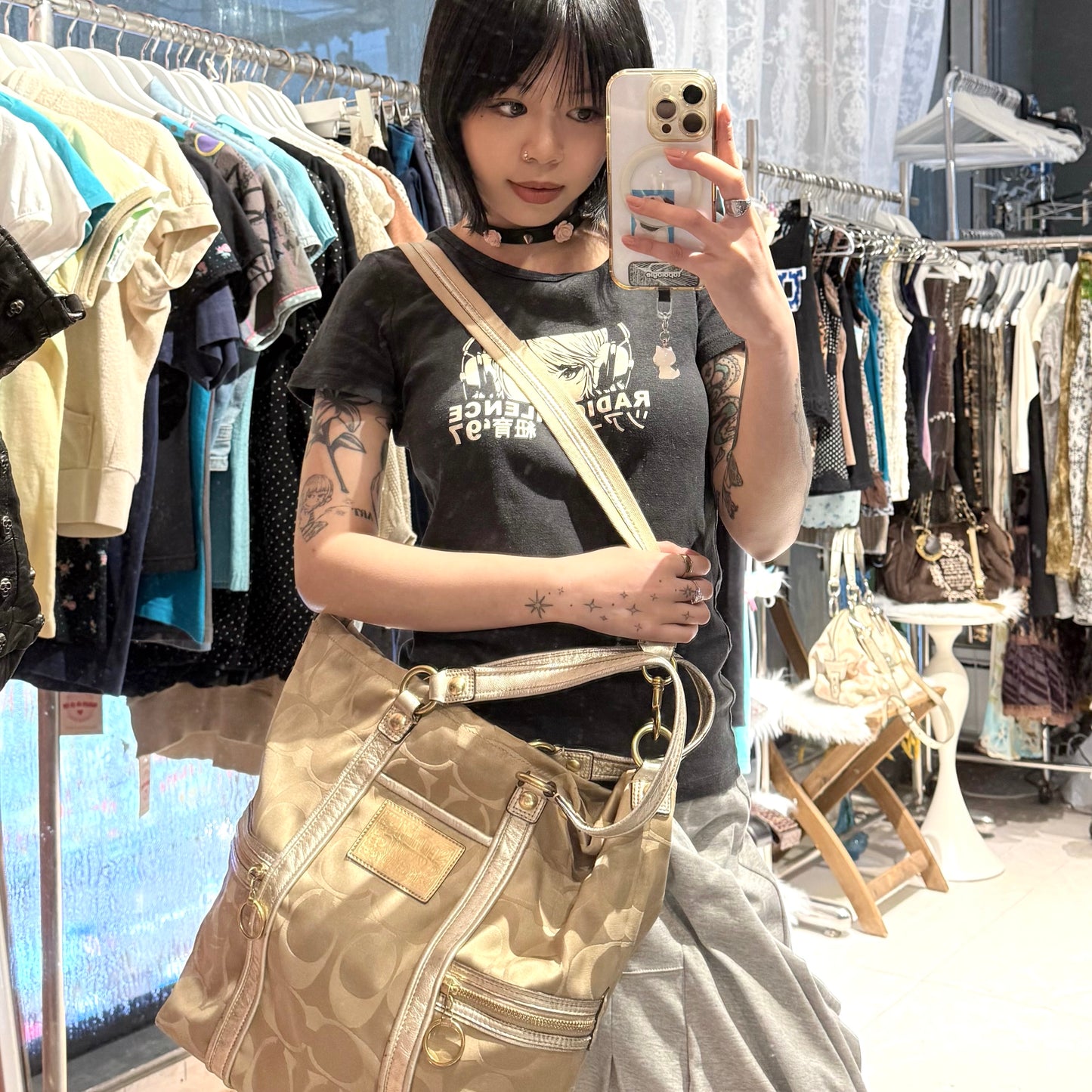 Coach 2way poppy bag