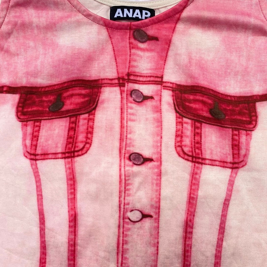 ANAP Fake denim pink dress