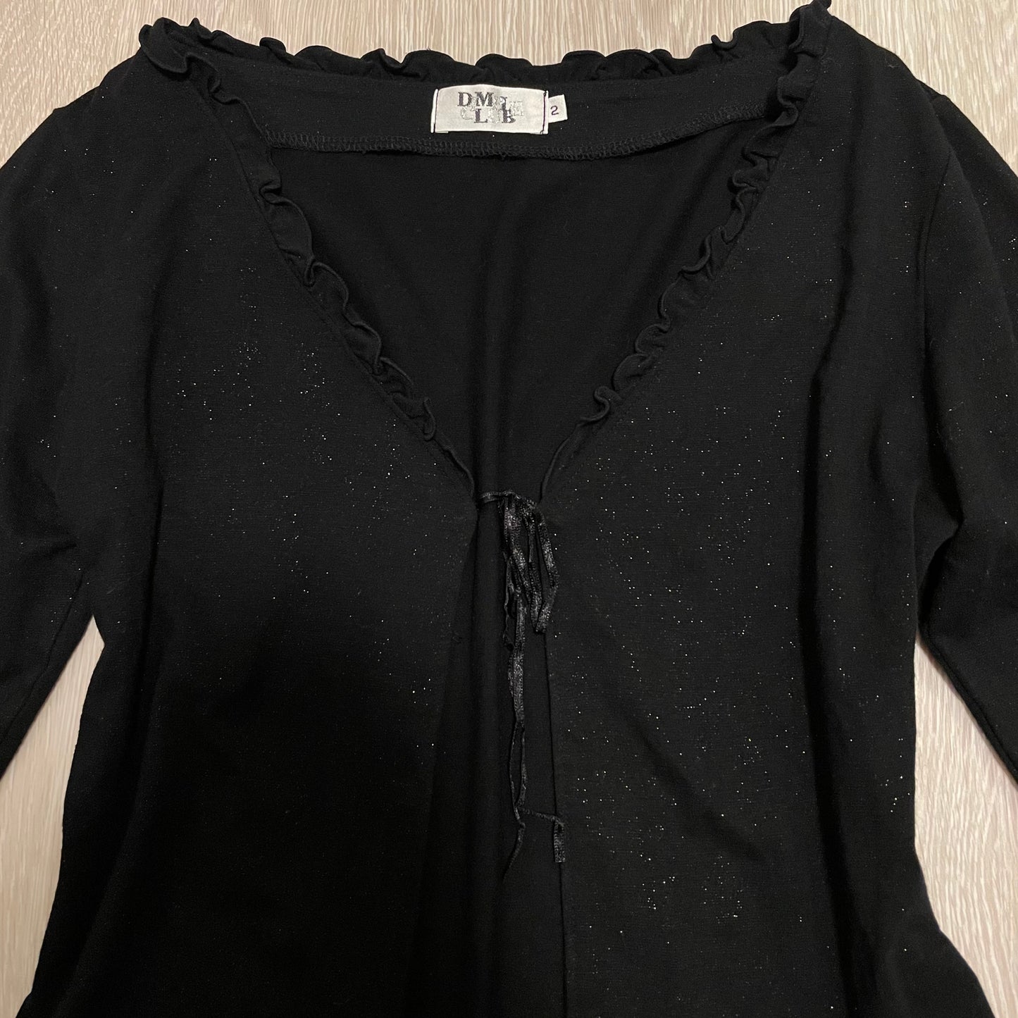 Glittering black outer