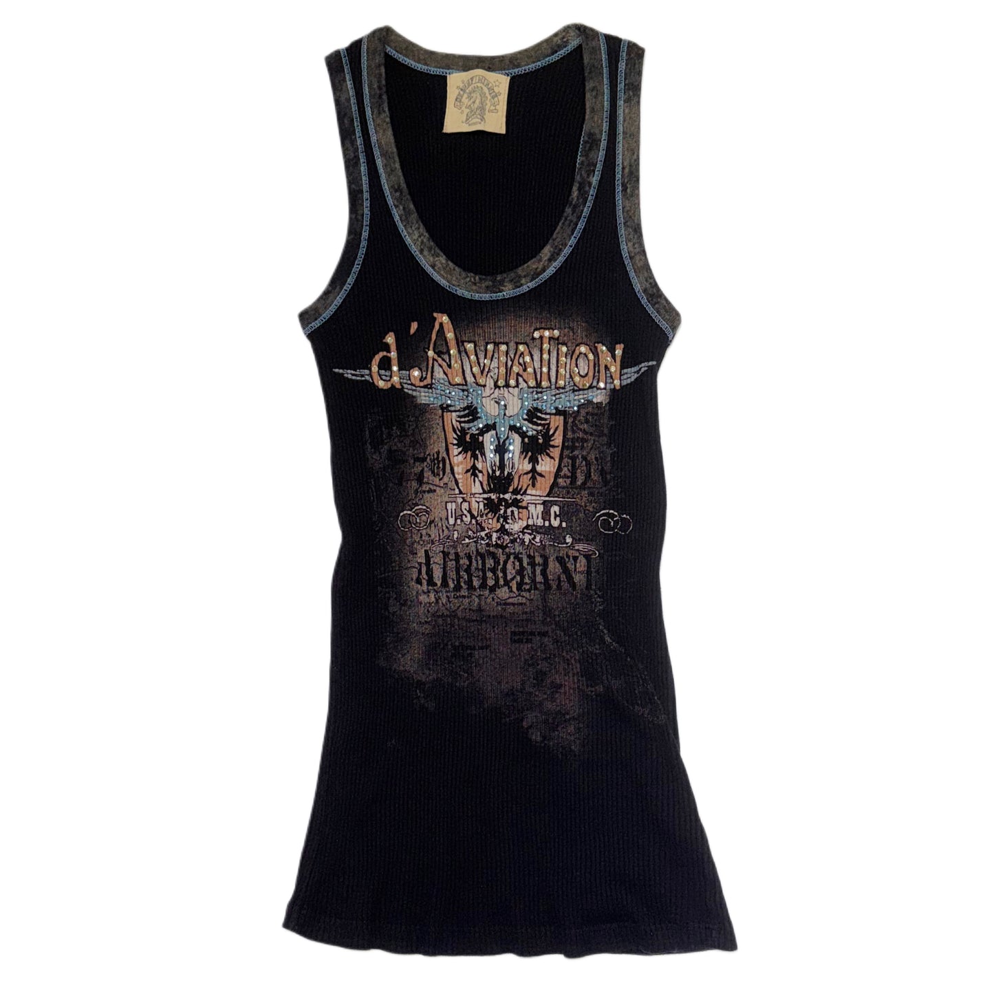 Skinny Minnie eagle sleeveless top
