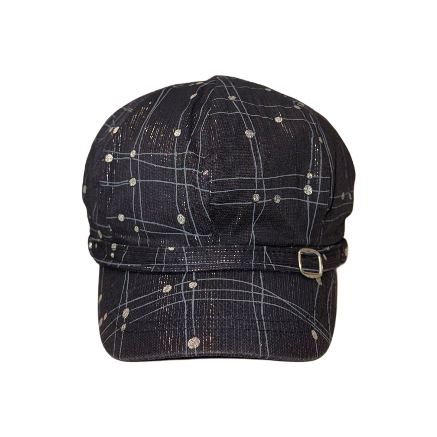 Polka dot with line pattern hat